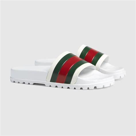 white gucci sandals replica|gucci slides are they real.